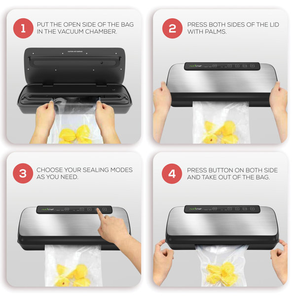 NutriChef Automatic Vacuum Sealer System & Reviews Wayfair